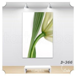 تابلو شاسی گل سوسن سفید (D-366) - خرید تابلو شاسی