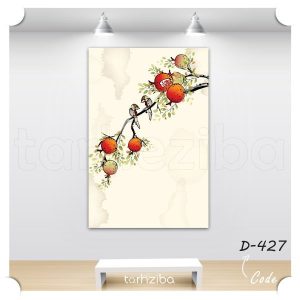 تابلو فانتزی شاخه نارنج (D-427) - خرید تابلو شاسی