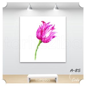 تابلو نقاشی چاپی گلهای زیبا (A-85) - خرید تابلو شاسی