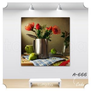 تابلو عکاسی هنری از میز میوه (A-666) - خرید تابلو شاسی