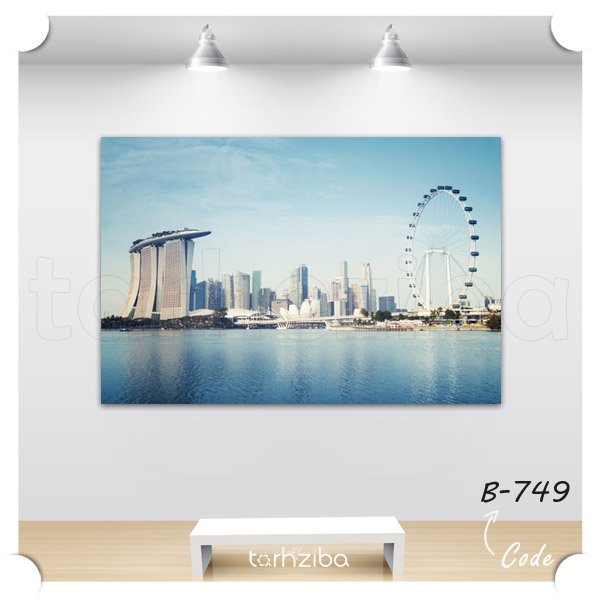 تابلو عکس سفر به سنگاپور زیبا (B-749) - خرید تابلو شاسی