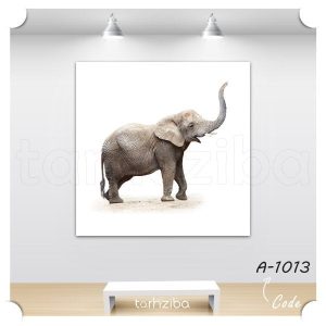 تابلو عکس فیل با جذبه (A-1013) - خرید تابلو شاسی