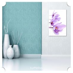 تابلو هنری و مدرن گل زعفران صورتی 6 خرید تابلو گل زعفران صورتی