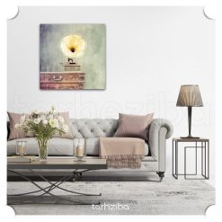 تابلو دکوراتیو طرح گرامافون کلاسیک 6 تابلو دیواری و شیک برای پذیرایی طرح گرامافون