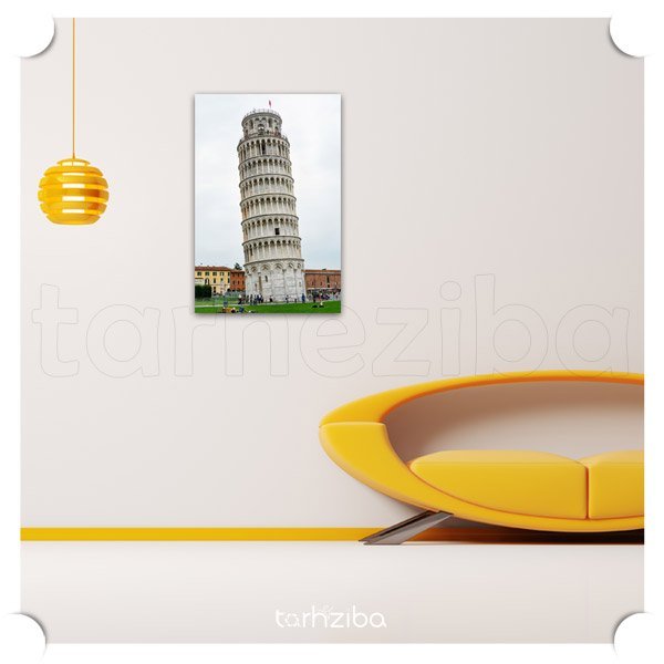 تابلو دکوراتیو برج پیزا ایتالیا (D-748) - خرید تابلو شاسی
