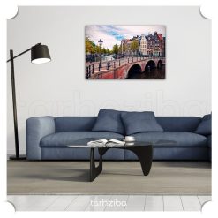 تابلو دیواری منظره دل انگیز آمستردام 7 تابلو منظره زیبای شهرهای اروپایی