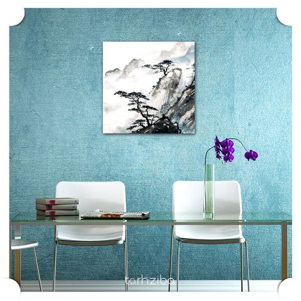 تابلو نقاشی منظره کوهستان (A-64) - خرید تابلو شاسی