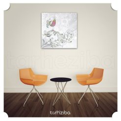 تابلو پرنده فانتزی طرح کلاسیک و هنری 5 تابلو دکوراتیو و مدرن پرنده فانتزی